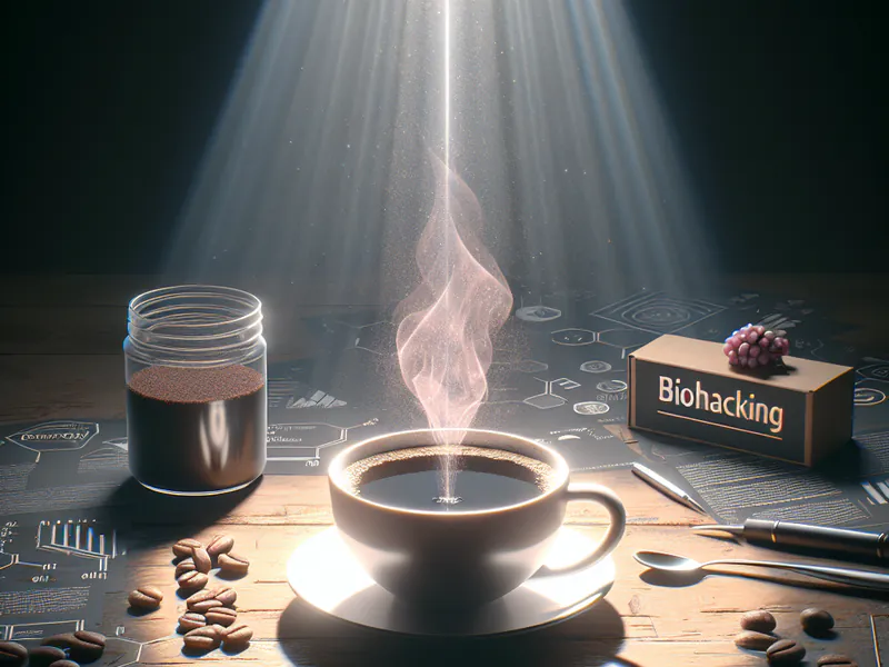 une tasse de café noir et un rayon de soleil