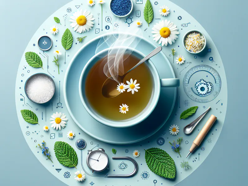 A cup of chamomile tea