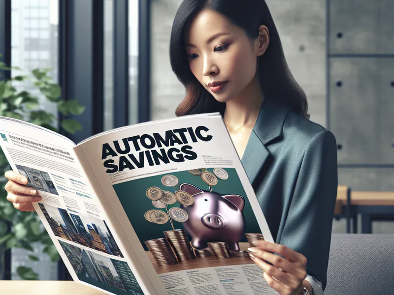 reading a finance magazine