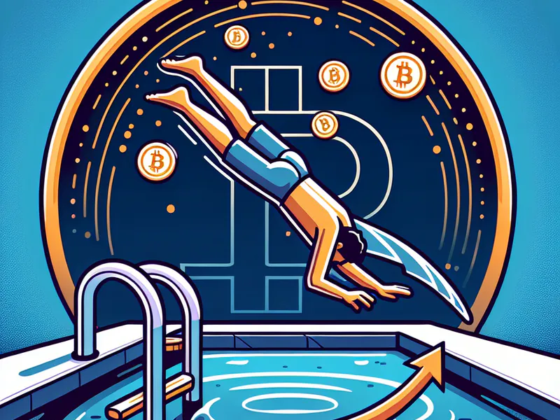 Un plongeon dans la piscine