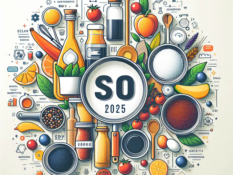 Un mélange d'ingrédients de cuisine.