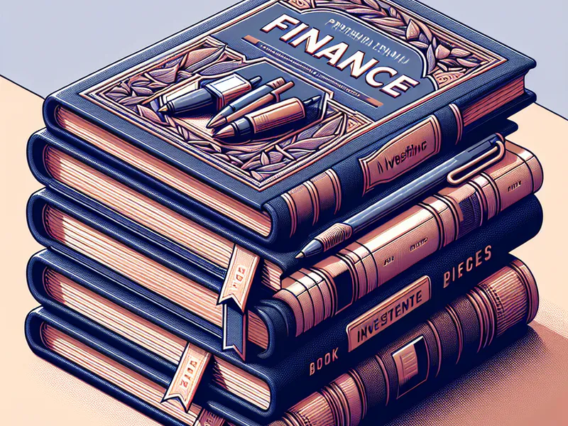 Stack of investment books