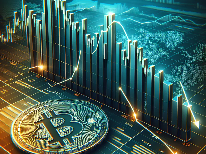 Graph showing the price drop of Bitcoin in 2018