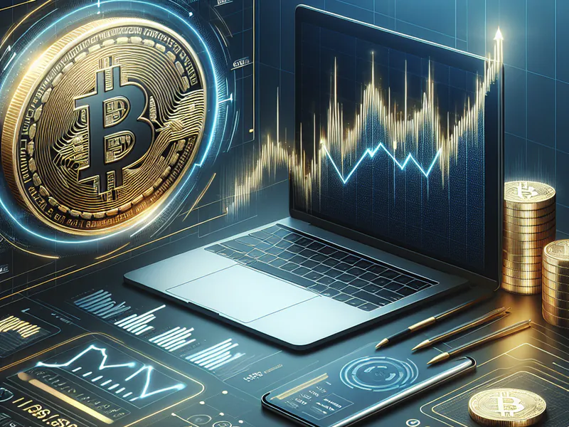 Graph showing Bitcoin value increase