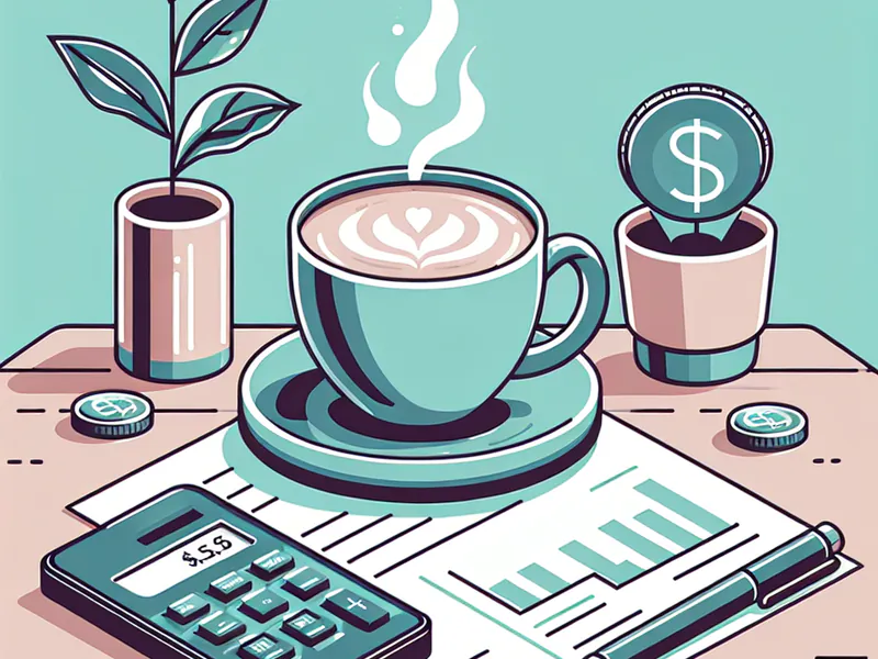 Une tasse de café sur une table
