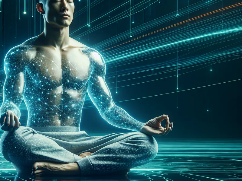 Man meditating