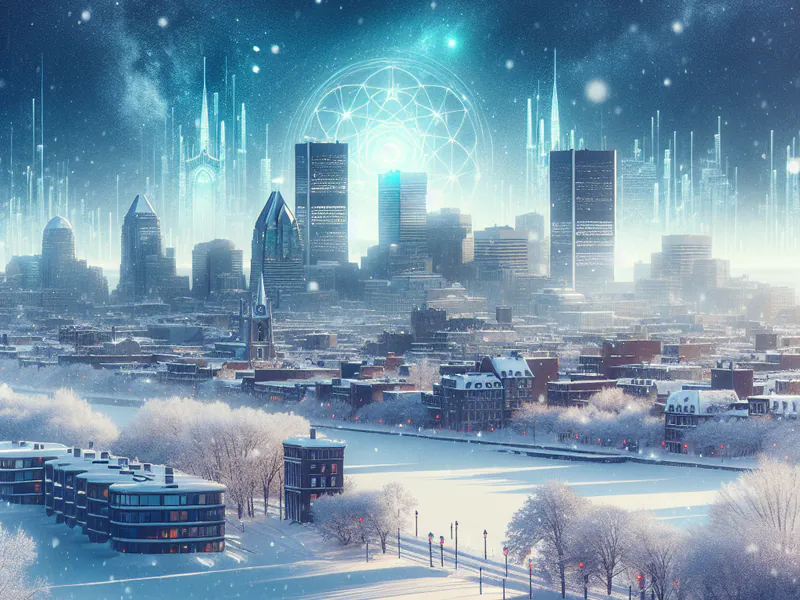 snowy Montreal scene