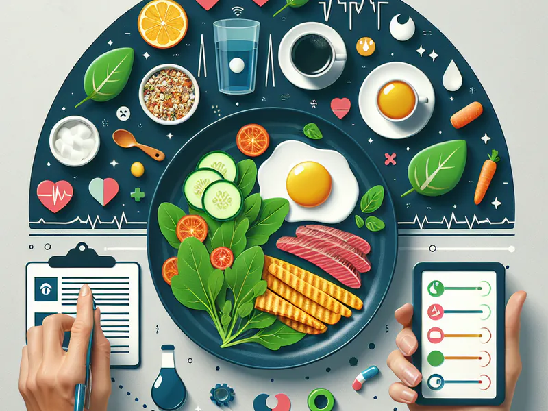 Une assiette de repas sain