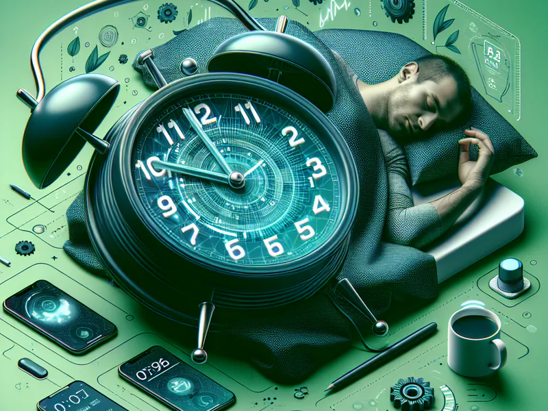 Une illustration représentant une horloge de sommeil