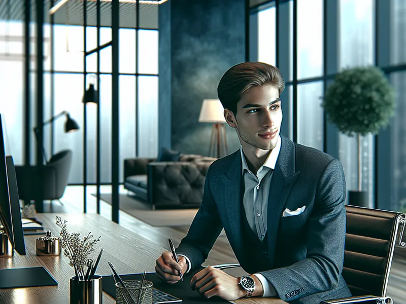 une photo de moi jeune dans mon bureau chez Rothschild & Co