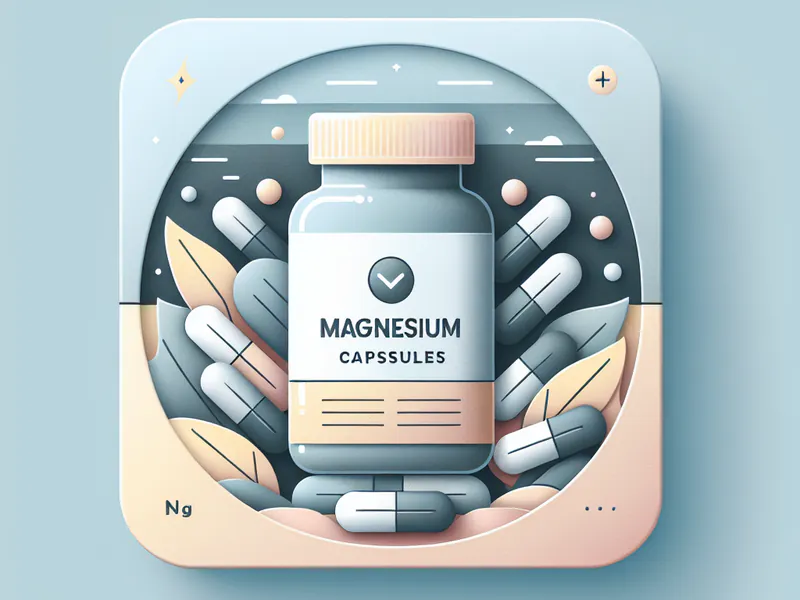 Un flacon de gélules de magnésium