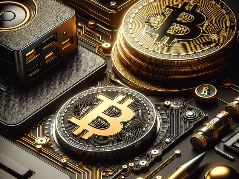 Bitcoin et pièce d'or