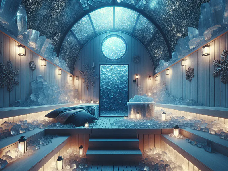 Sauna de glace en Finlande