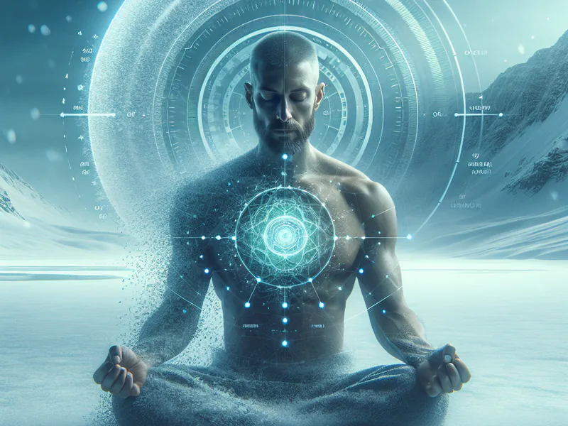 Wim Hof faisant de la méditation