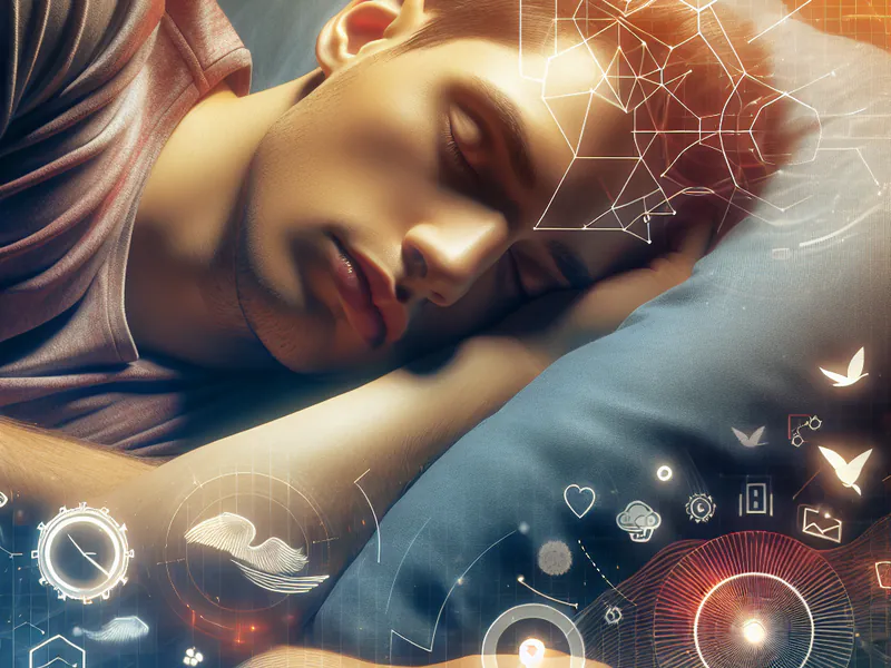 A person sleeping peacefully