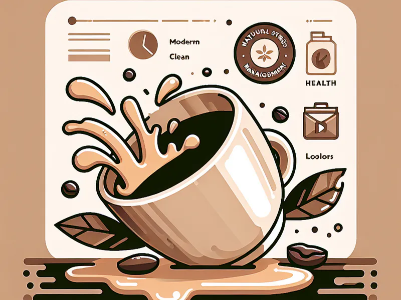 une tasse de café renversée