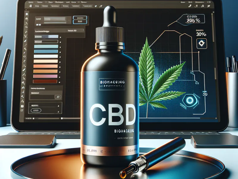 Bottle of CBD oil