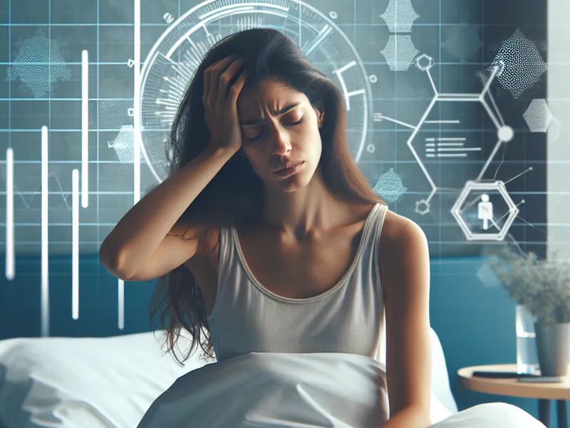 une personne fatiguée au réveil