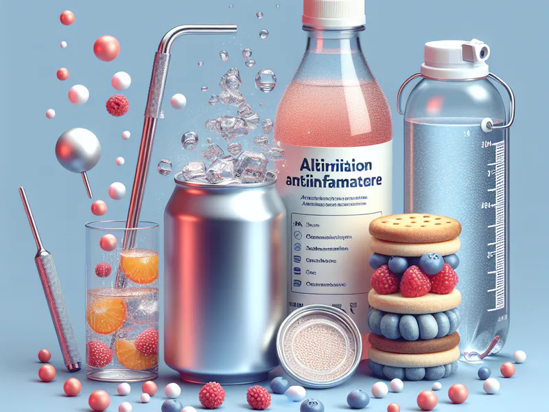Une canette de soda et une eau aromatisée maison