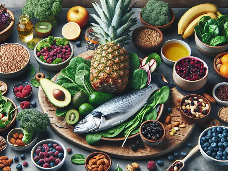 A healthy diet with variety of foods