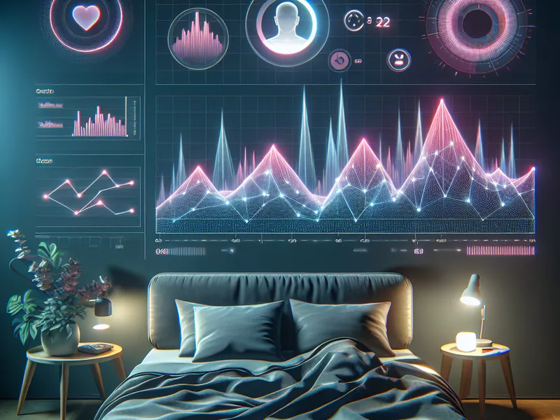Sleep tracking graph showing improved sleep
