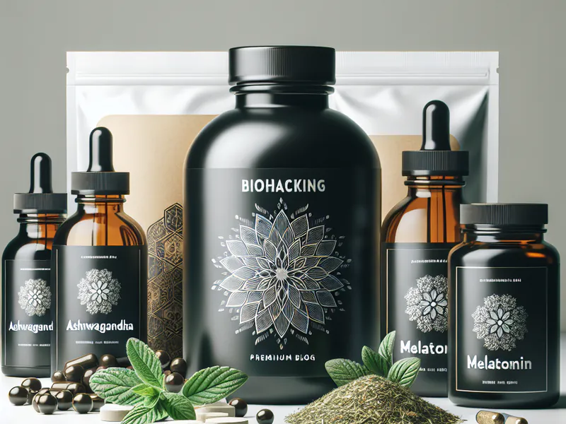 bottles of ashwagandha and melatonin