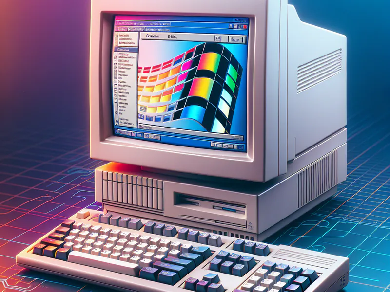 Un vieux PC sous Windows 95