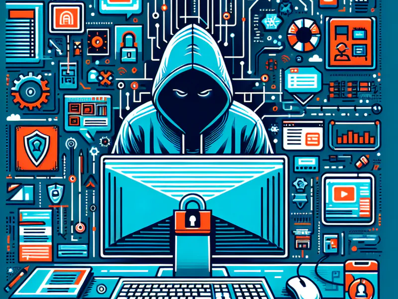 Un hacker en capuche devant un écran d'ordinateur