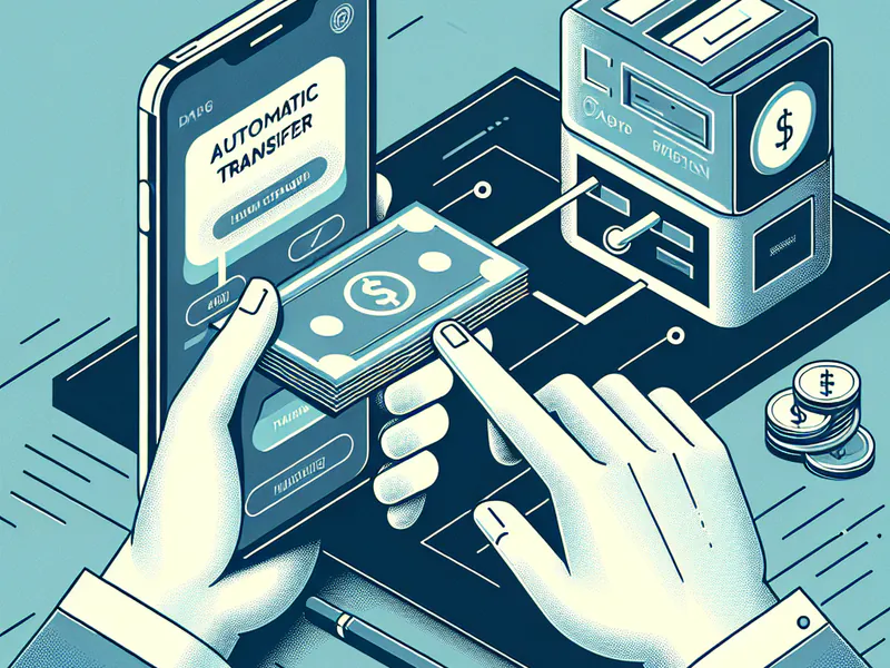 Setting up automatic transfer on a phone
