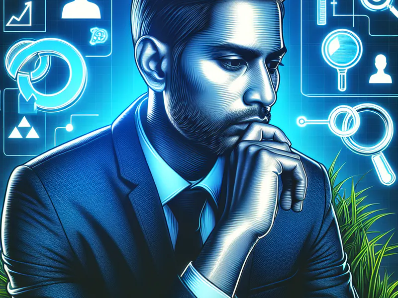 A man thinking