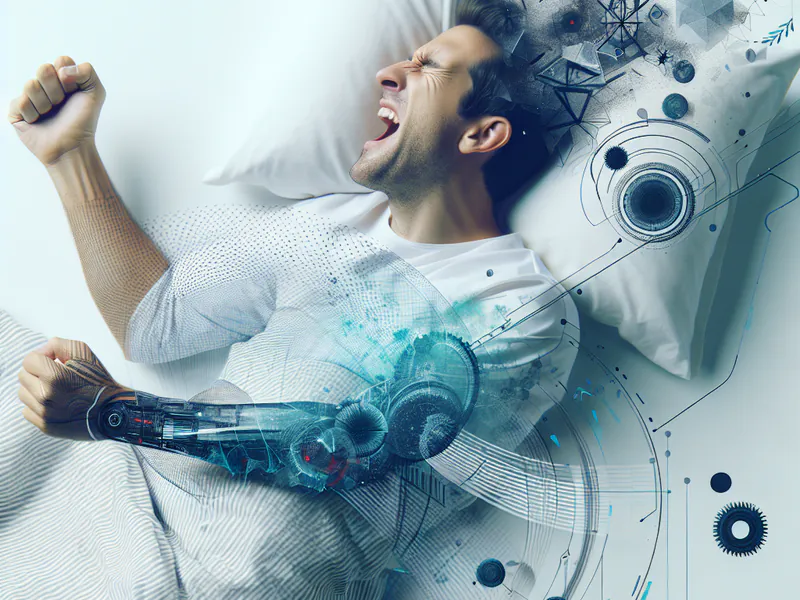 Homme tournant et retournant dans son lit