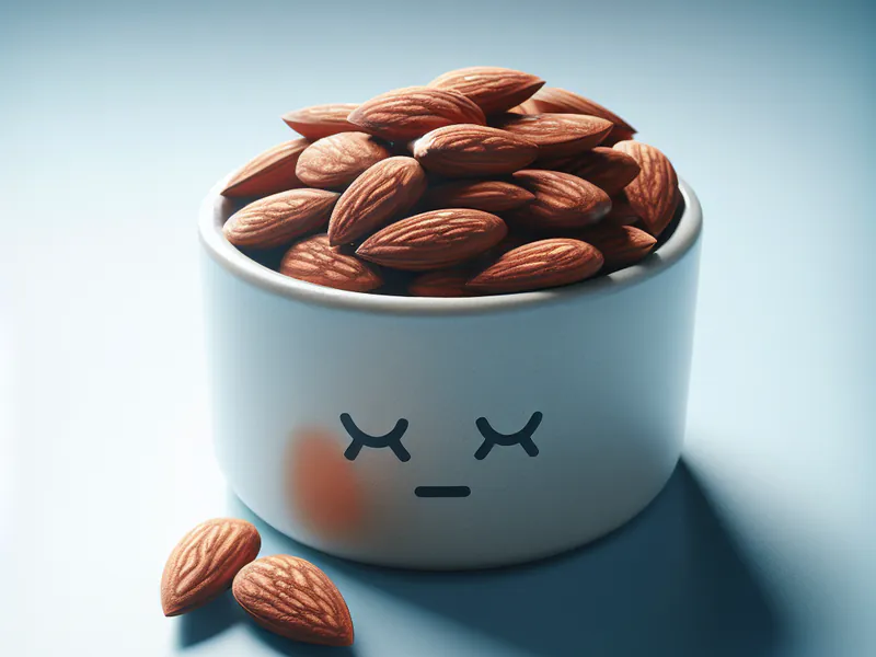Des amandes dans une coupelle